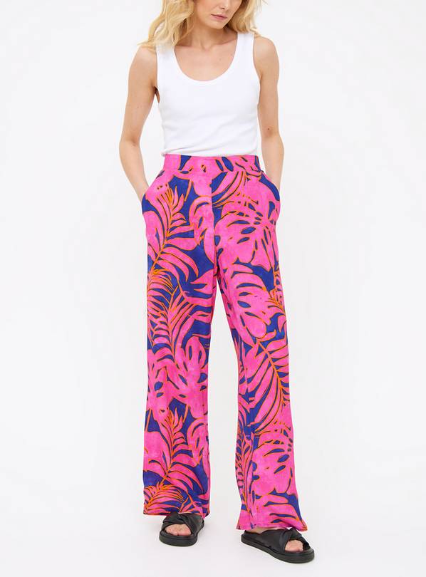 Bright Leaf Oversized Wide Leg Trousers 22